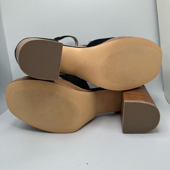 CUSHIONAIRE Women's Mary Jane Platform Heels +Memory Foam 11 BLACK - Picture 5 of 7